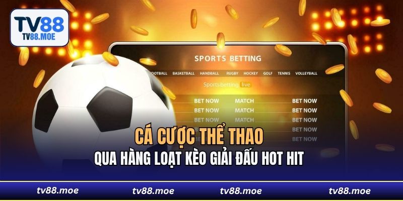 Cá cược thể thao qua hàng loạt kèo giải đấu hot hit
